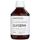 Glycerin 99,5% (250ml) von wesentlich, vegan, frei von Palmöl, Flüssigkeit