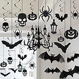 JOYIN Halloween Haunted House Kronleuchter Dekoration Swirl Deckenbehang und Wanddekoration Set