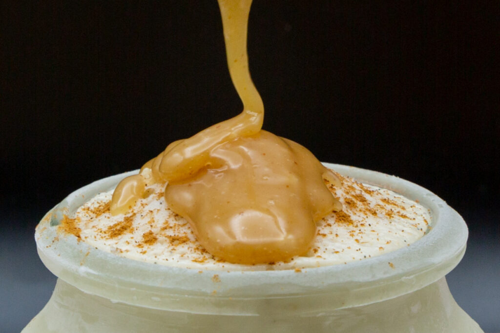 A creamy, vegan peanut caramel sauce that's perfect with ice cream.