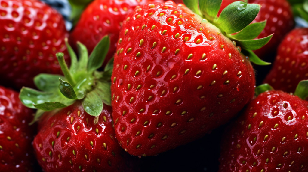 Ripe strawberries are extremely important for a great ice cream.