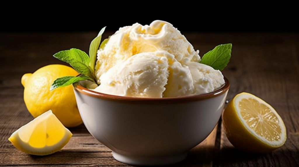 Zitrone-Mascarpone-Eis ist eine cremigeund erfrischende Eiscreme, die man ganz einfach selbst zu Hause herstellen kann.